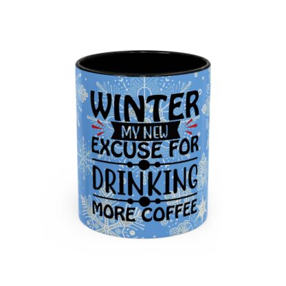 Funny Winter Excuse Coffee Mug - Cozy Seasonal Accent Mug - "I'm Staying In" Holiday Gift for Coffee Lovers
