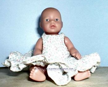 DIY Mini Baby Born Doll Dress & Bloomer Sewing Pattern