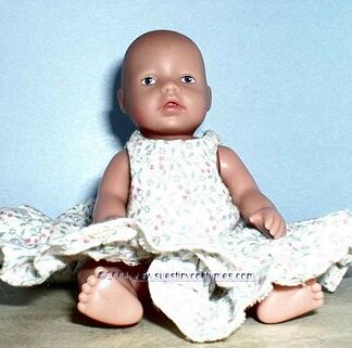 DIY Mini Baby Born Doll Dress & Bloomer Sewing Pattern