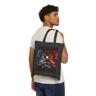 Dragon Duel Tote Bag: Carry Your Epic Adventures