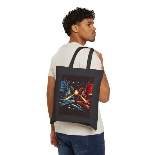 Dragon Duel Tote Bag: Carry Your Epic Adventures