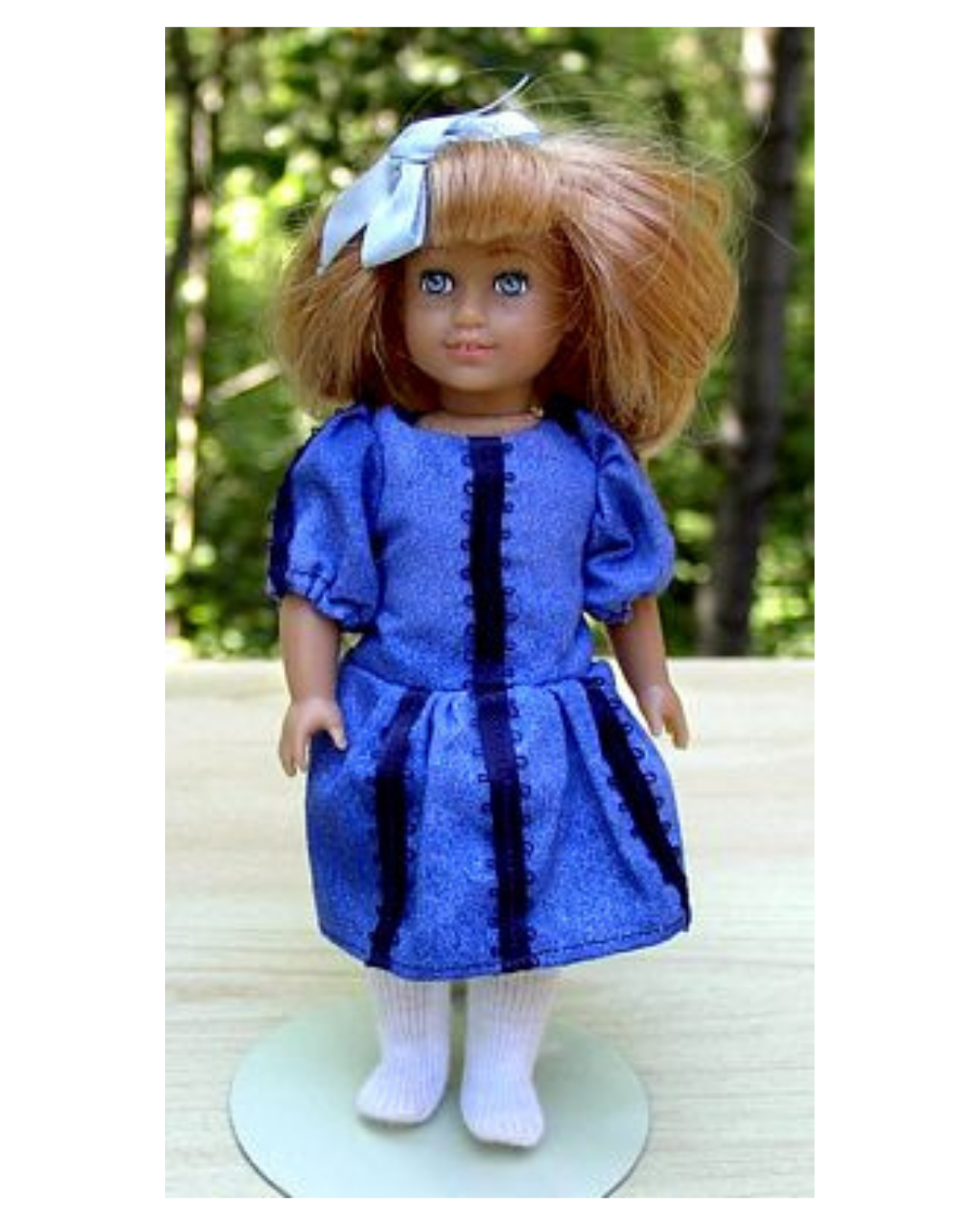 Sparkling Midnight Blue Dress For Mini American Girl Dolls 1 Sparkling midnight blue dress for mini american girl dolls
