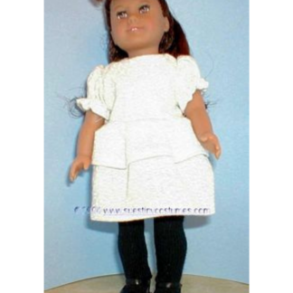 Mini American Girl Doll Ruffled Dress Pattern: DIY Doll Clothes