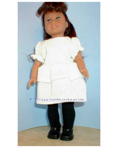 Mini American Girl Doll Ruffled Dress Pattern: DIY Doll Clothes