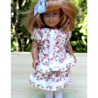 Sweet Two-Layer Skirt Dress Pattern for 6" Mini American Girl Doll