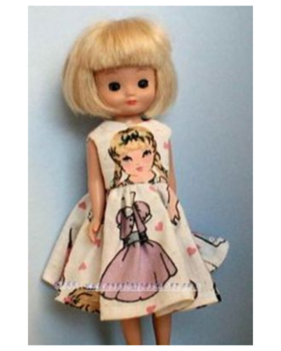 Easy Storybook Doll Dress Pattern for Tiny Betsy, Madeline, Ginny & Stacey Dolls