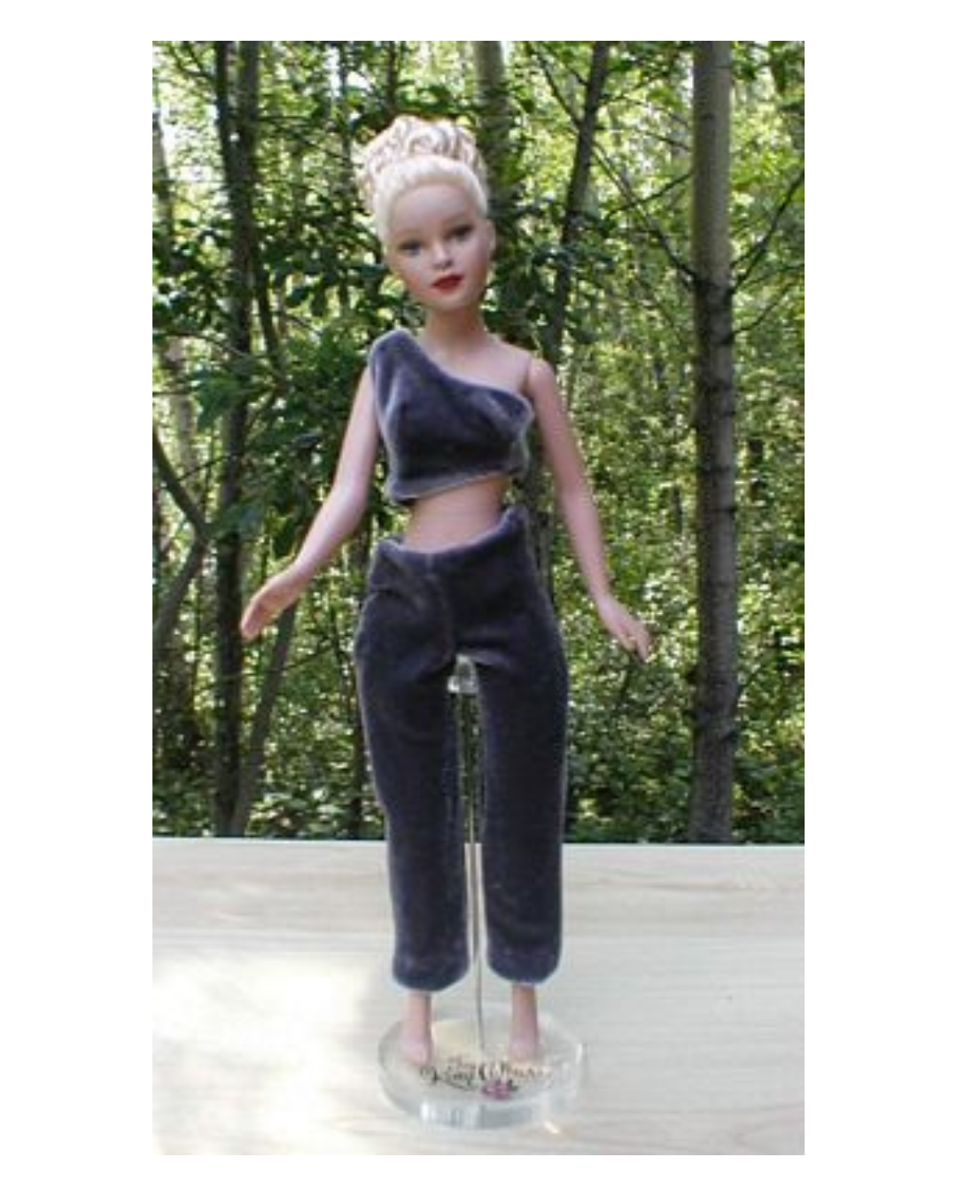 Tiny Kitty Doll Glam Outfit: Crop Top & Pants Pattern