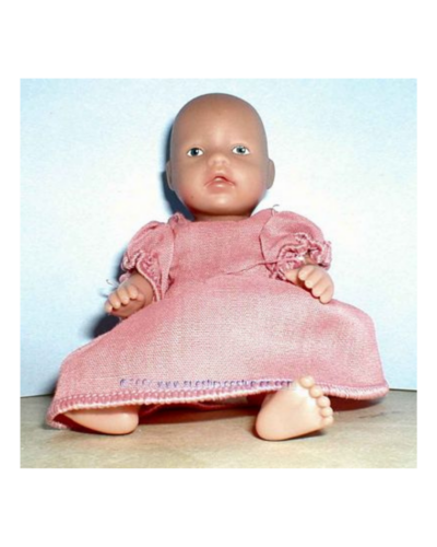 Make a Classic Pink Dress for Your Mini Baby Born Doll
