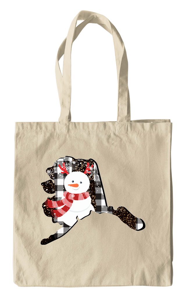 Buffalo check carryall tote