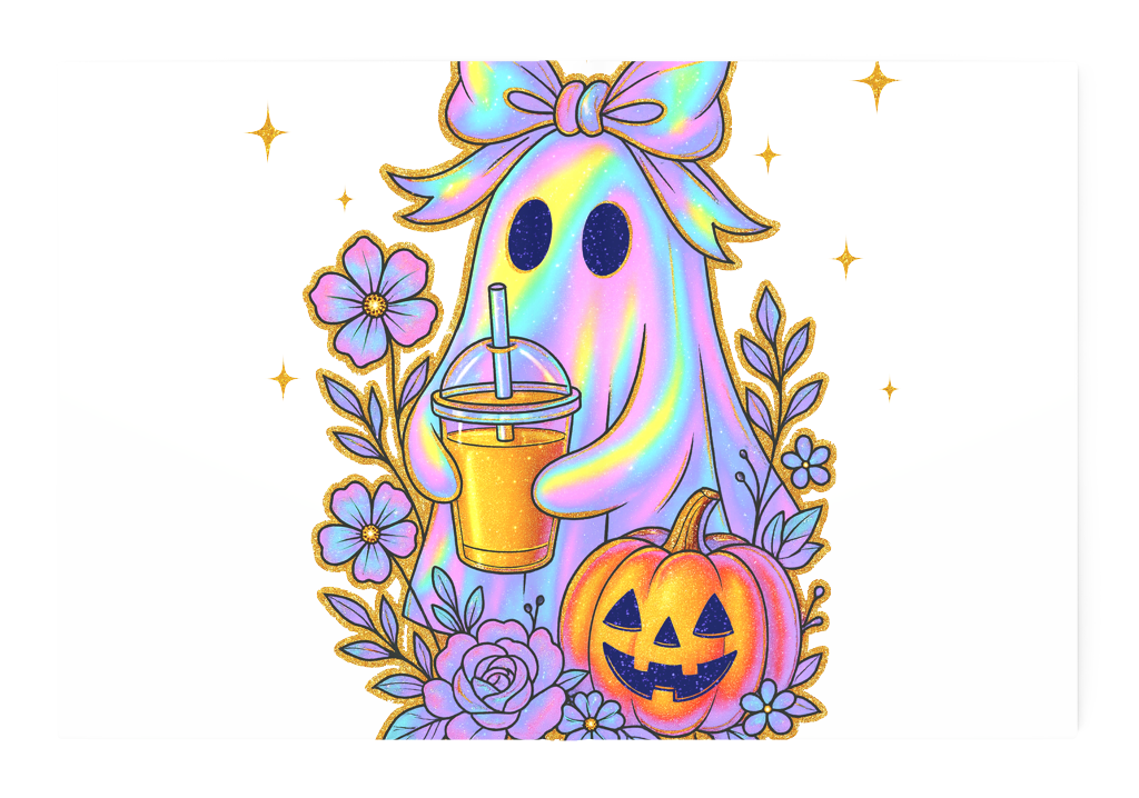 Iridencent Ghost Coffee Flowers Journal