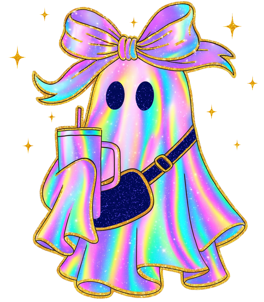 Iridescent Boo Jee Ghost Sweatshirt