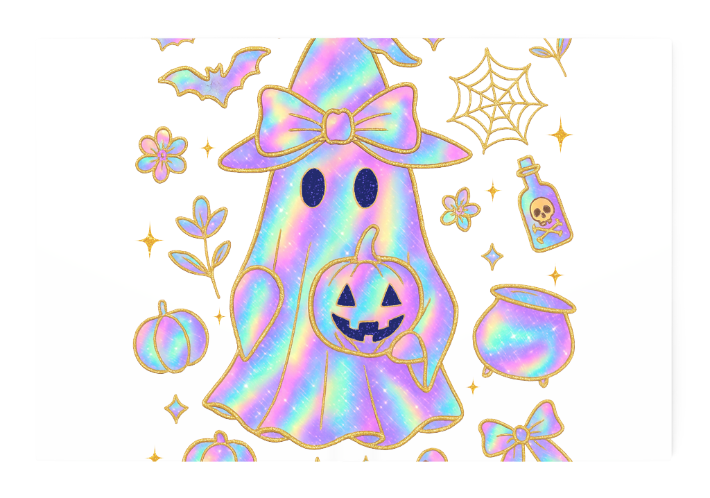 Iridescent Ghost Witch Journal