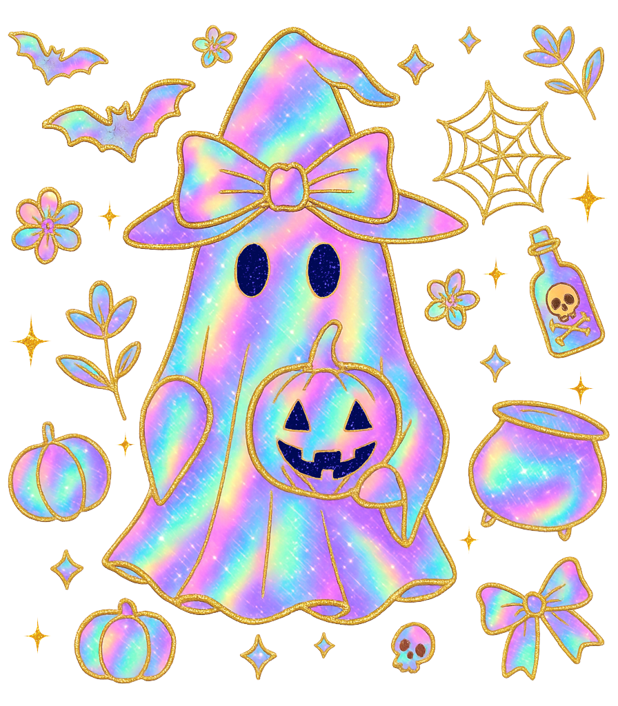 Iridescent Ghost Witch Sweatshirt
