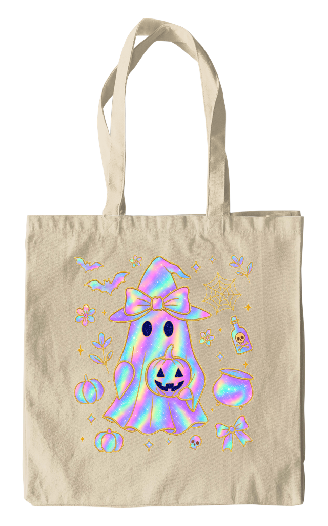 Iridescent Ghost Witch Tote