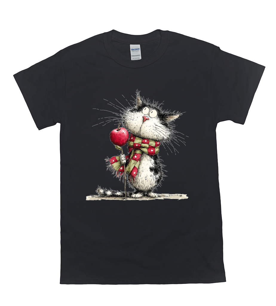 Cozy Autumn Cat T-Shirt 2 Cozy autumn cat t-shirt