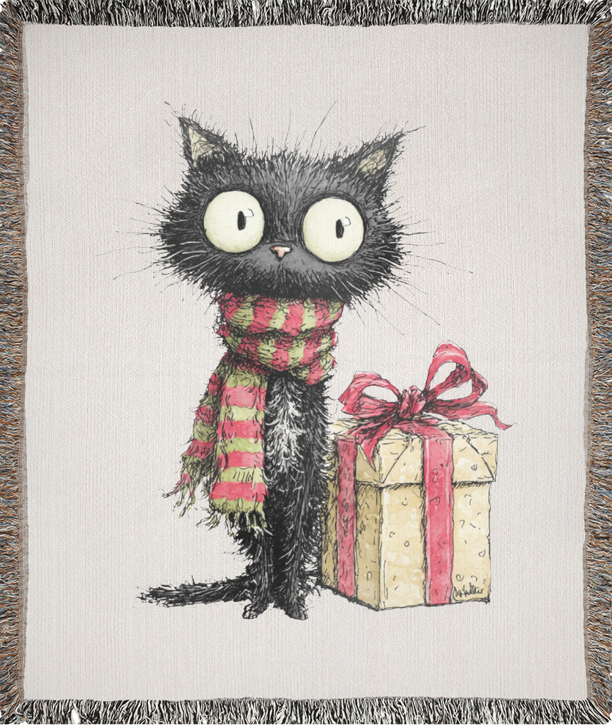 Winter Wishes Cat Blanket 2 Winter wishes cat blanket