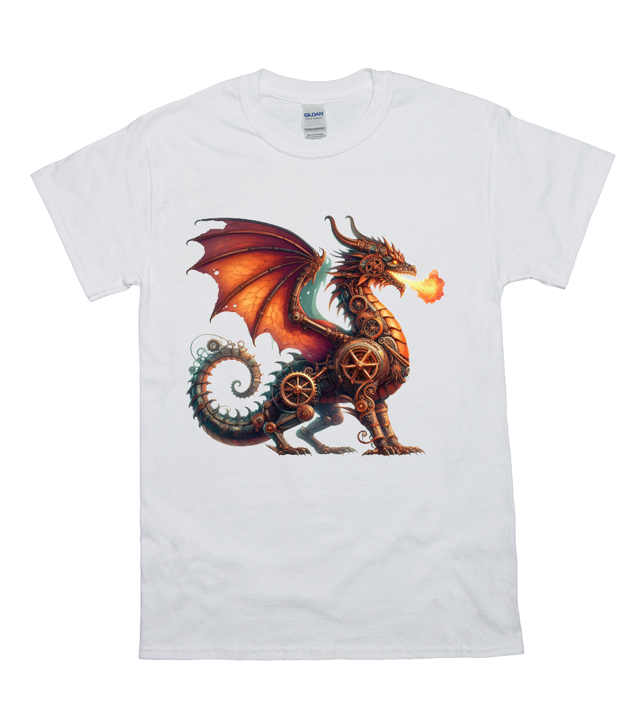 Fiery Breath Mechanical Dragon Tee