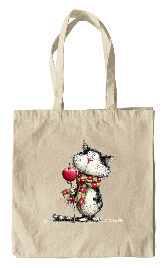 Cozy Autumn Cat Tote